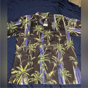 Crooks and castles vert 🌴 aop button up shirt